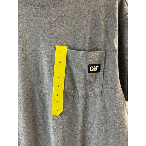 Caterpillar NWT Mens Gray Short Sleeve Crew Neck Pocket T-Shirt, Small, New - Picture 7 of 14